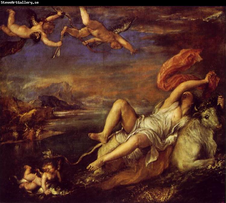 TIZIANO Vecellio Rape of Europa art